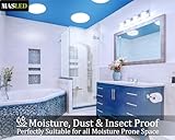 ONEGlobal MASLED 24W-2160lm LED Ceiling Light Bathroom | 23cm, 6000K Cool White, 150W Equivalent | Ideal for Bathroom, Kitchen, Bedroom, Entrance, Garage, Office | Size: 23cm x 2.2cm, 1 Pack - Image 4