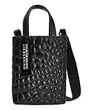 B 13 x H 17 x T 5 cm Liebeskind Berlin Paper Bag Tote, Extra Small (17 cm x 13 cm x 5cm), black