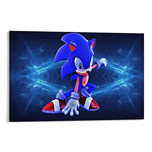 Sonic Cuadros Modernos Impresión De Imagen Artística Digitalizada | Lienzo Decorativo Para Tu...