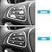Jaronx Compatible with Mercedes Benz Steering Wheel Buttons Replacement C Class W205 2016-2018/GLC X253 2016-2019, Steering Wheel Control Button Cover for Mercedes Benz (Black)
