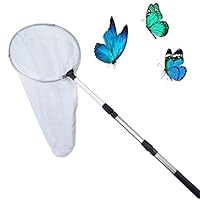 Telescopic Insect and Butterfly Net Catching Insects Bugs Fishing Nets with 11 Inches Ring, Handle Extends to 36.5 Inches