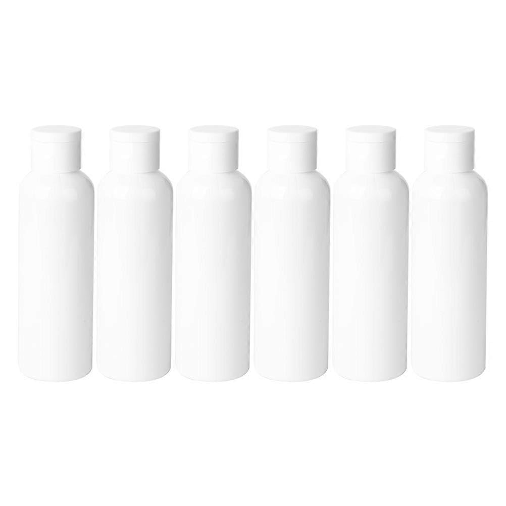 JOYHAPPST 6Pcs Cosmetics Empty Bottle Refiilable Liquid Bottle Travel Storage Bottle White