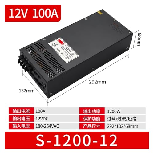 Alimentation à découpage S-1200W évite les baisses tension transformateur 36V 40A