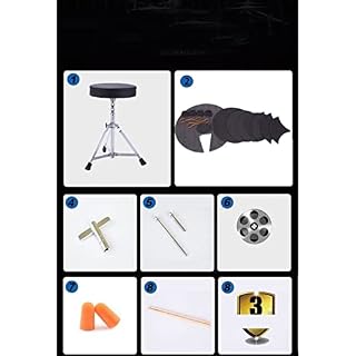 KESHUO Kit De Batterie De Percussions D’instruments De Musique pour Les Adultes Débutants Instruments Batterie (Color… - Les Beatles, Paul McCartney, John Lennon, RIngo Starr, George Harrison KESHUO Kit De Batterie De Percussions D'instruments De Musique pour Les Adultes Débutants Instruments Batterie (Color… – Image 2