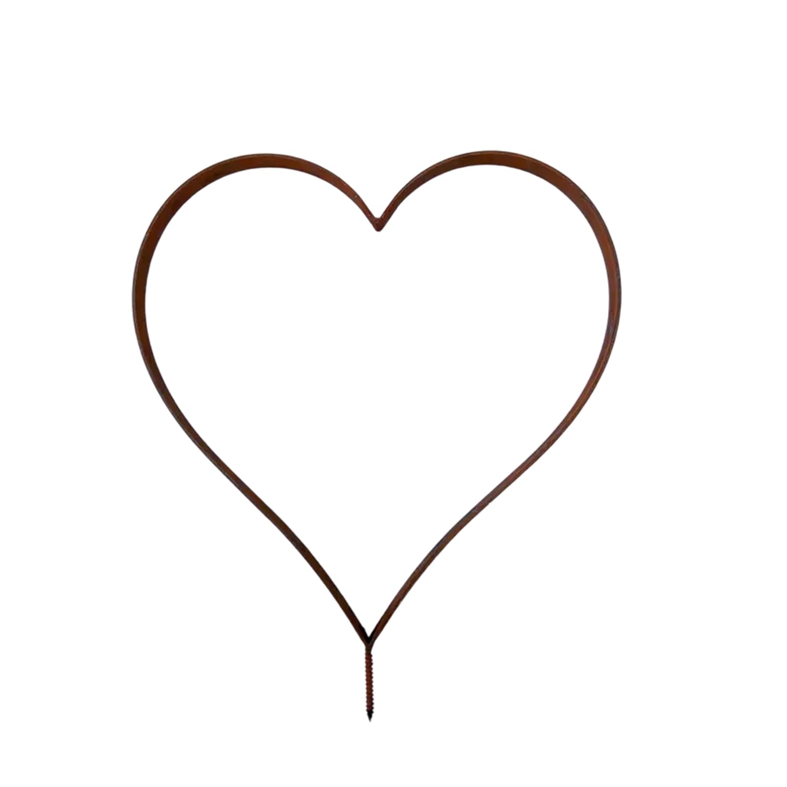 Hangsu Rusty Metal Heart Shape Garden Stake Large Decorative Landscape and Gardening Outdoor Decoration Yard Ornament Weather Resistant Outdoor Garden Sculpture