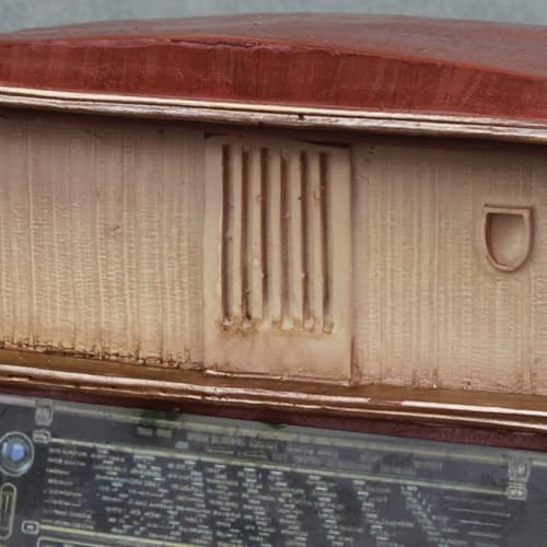 Radio retro de resina marrón HAPINARY regalo vintage elegante para despacho 4