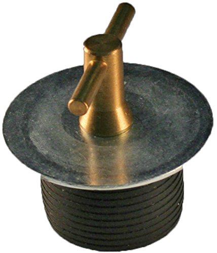 Shaw Plugs 52005 Turn-Tite Expandable Neoprene Rubber Plug with Brass Handle and Zinc Plated Steel Hardware, 2" x 1-5/16"