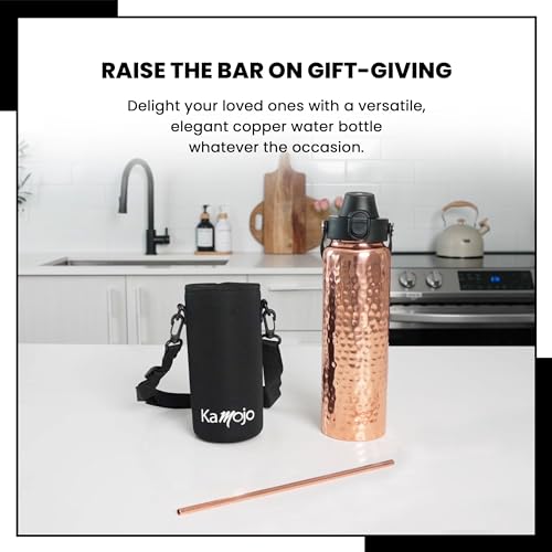 Kamojo CB1 Copper Water Bottle For Drinking thumb #8