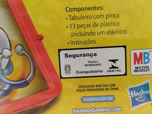 Hasbro Gaming Jogo de tabuleiro Operando Clássico, jogo de médico para 1 ou mais jogadores, para cri