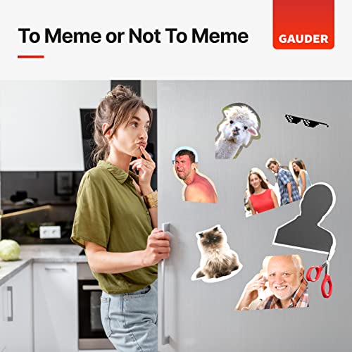 GAUDER Self-Adhesive Magnetic Sheets - Cuttable Magnet Paper for Crafts, Photos and Signs - Magnetic Film for Home, School and Office (5 PCS - 153 x 102 mm)