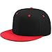 YEKEYI Berretto da baseball unisex visiera papà cappello da pesca piatto regolabile Snapback cappello unisex hip hop berretto da baseball, Redbla, taglia unica