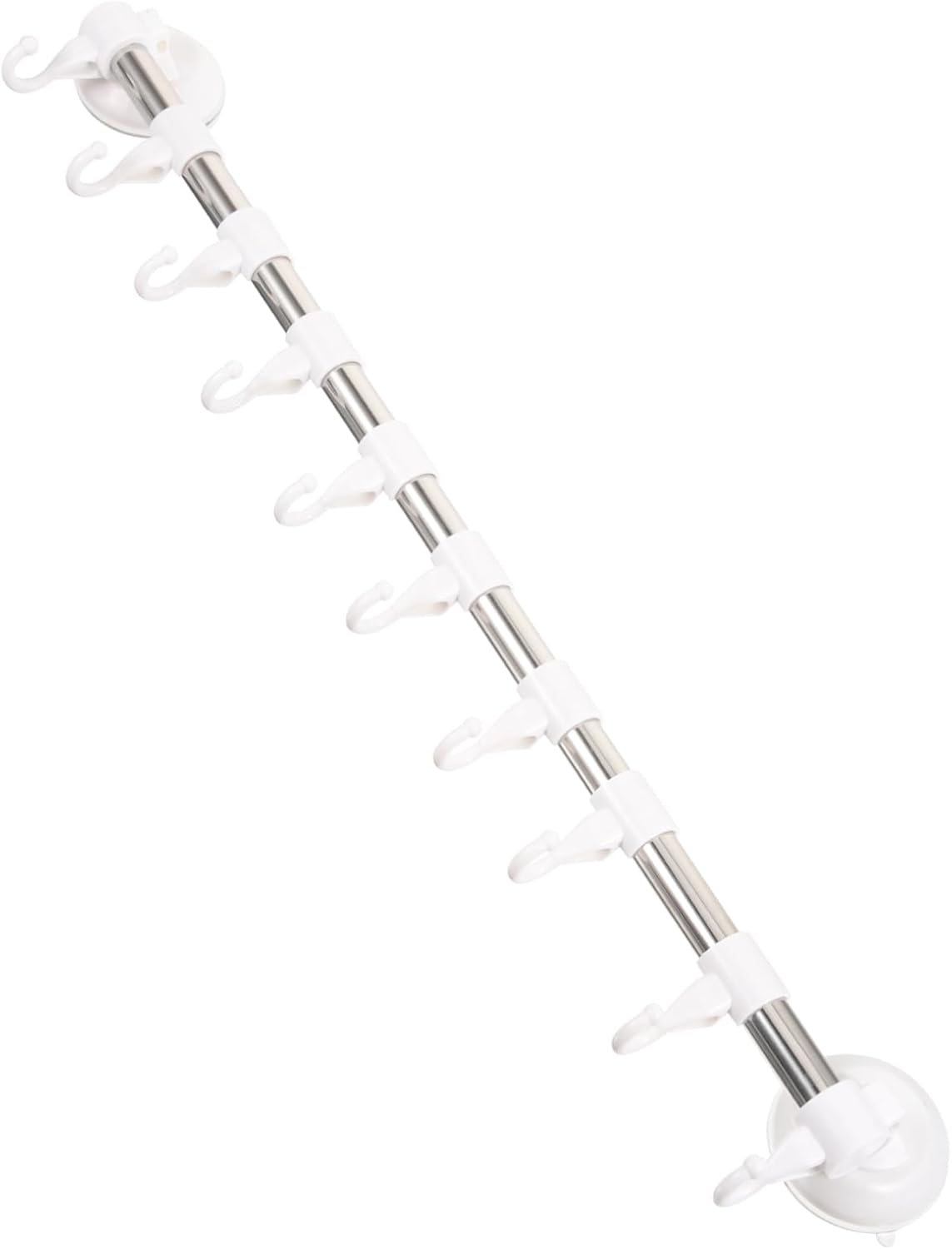 ULTECHNOVO 3pcs Wall Mount Cup Towel Rack Hooks Adjustable Towel Bar for Kitchen and Bathroom Strong Hold Easy Installation Space-Saving Design