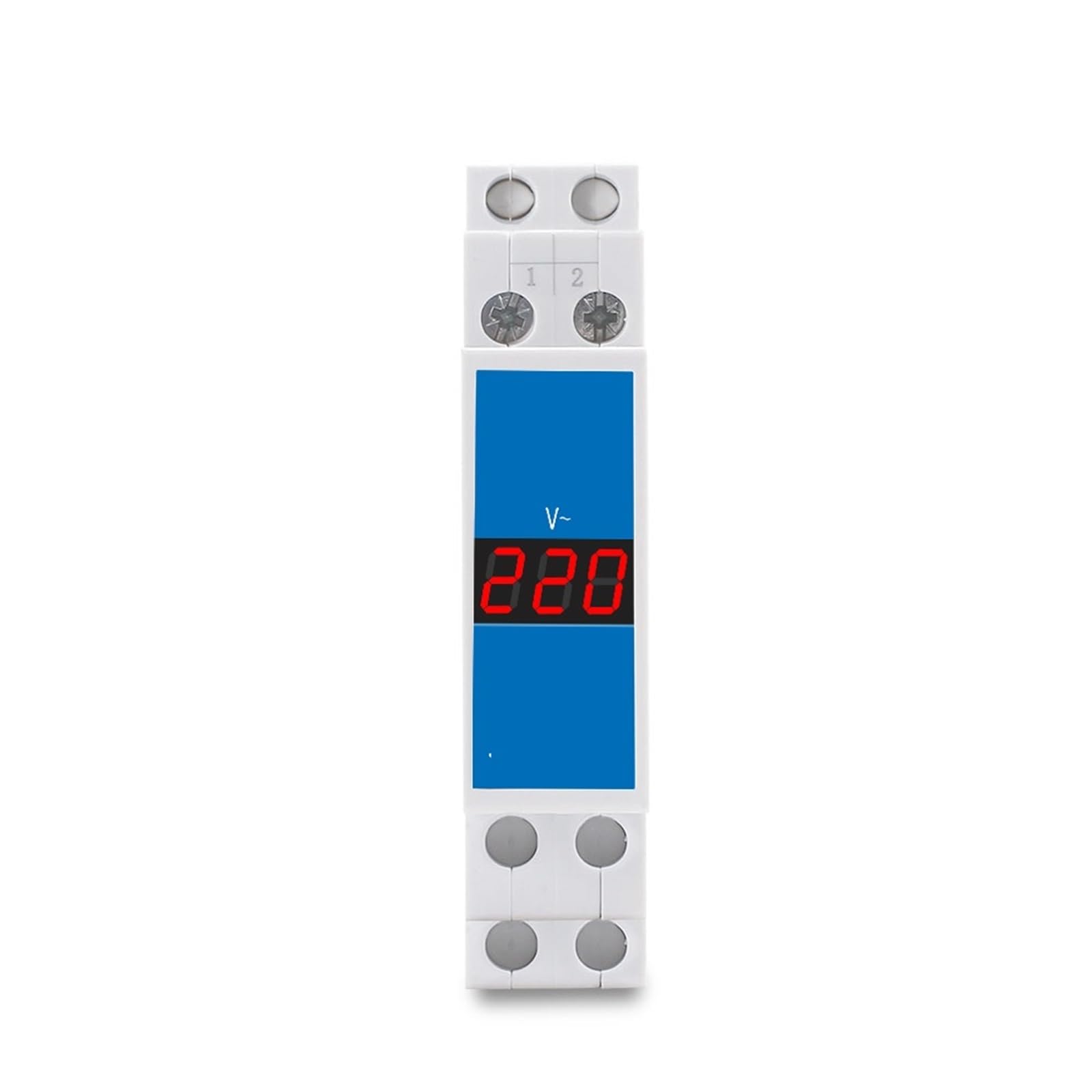 Medidor de voltaje monofásico de 18mm, carril Din, CA 80-500V, 220V, 380V, voltímetro Modular, indicador LED, Detector de pantalla Digital