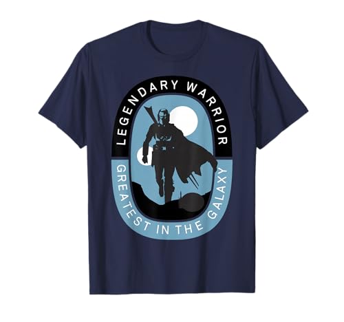 T-shirt Mandalorian Star Wars anti-déformation en coton durable pour fan