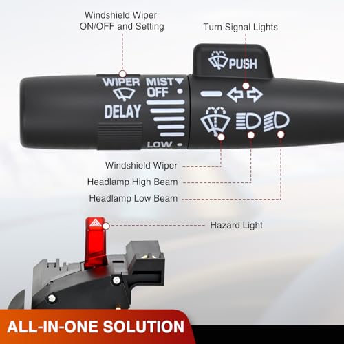 Image of Nilight Turn Signal Switch for 1995-2002 Chevy GMC Suburban C /K Series