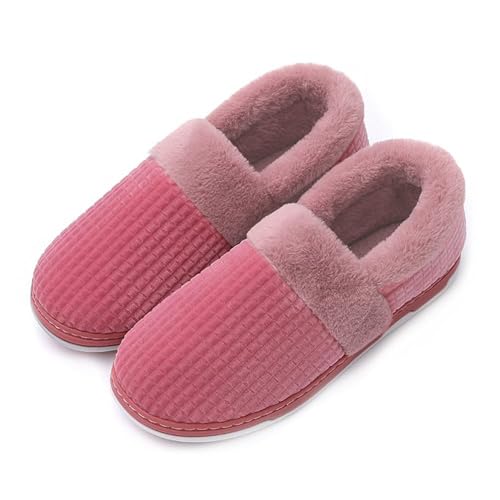 Cliont Ladies House Slippers Memory Foam Slippers for Women men Comfortable Warm Cosy Non Slip