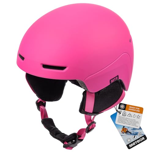 meteor Casco de Esquí y Snowboard para Niños Niñas - Helmet para Jóvenes y Adultos - Casco de Seguridad Deportes de Invierno