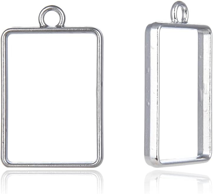 Geometric Tray Setting Pendant Charms for Jewelry Kuwait Ubuy