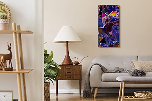 Horloge sur Toile Chambre Parentale Image Multicolore Moderne