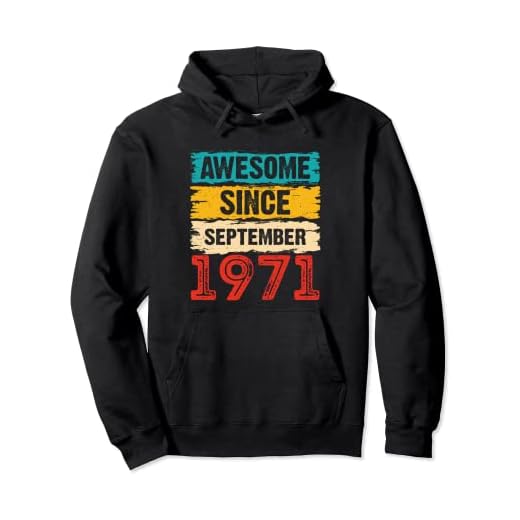 52 años de edad, impresionante desde septiembre de 1971, regalos de cumpleaños 52 Sudadera con Capucha