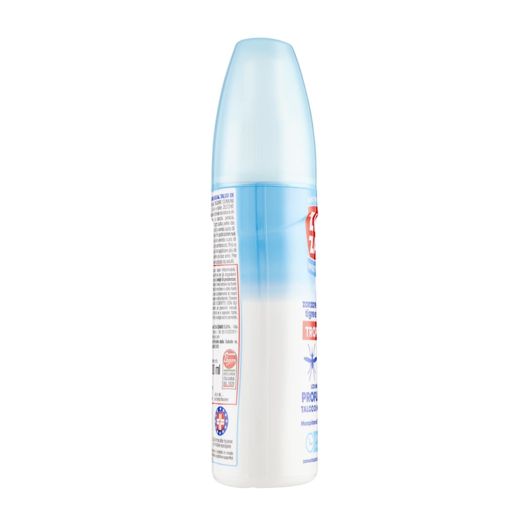 ZIG-ZAG lozione antizanzare corpo, Repellente zanzare zecche tafani, Talco di Marsiglia, 100 ml