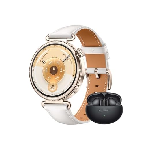 HUAWEI WATCH GT 6 41mm White + FreeBuds 6i Black, AMOLED Touchscreen, up to 14 days battery life, Cycling, 100+ Sports Mode, iOS & Android Compatible, Emotional Wellbeing