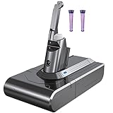 YABER 4000mAh Ersatzakku für V8 21,6V, SV10 Akku Staubsauger V8 Absolute, V8 Animal, V8 Fluffy Batterie mit 2 Vorfilter Schnurfreier Vakuum-Handstaubsauger