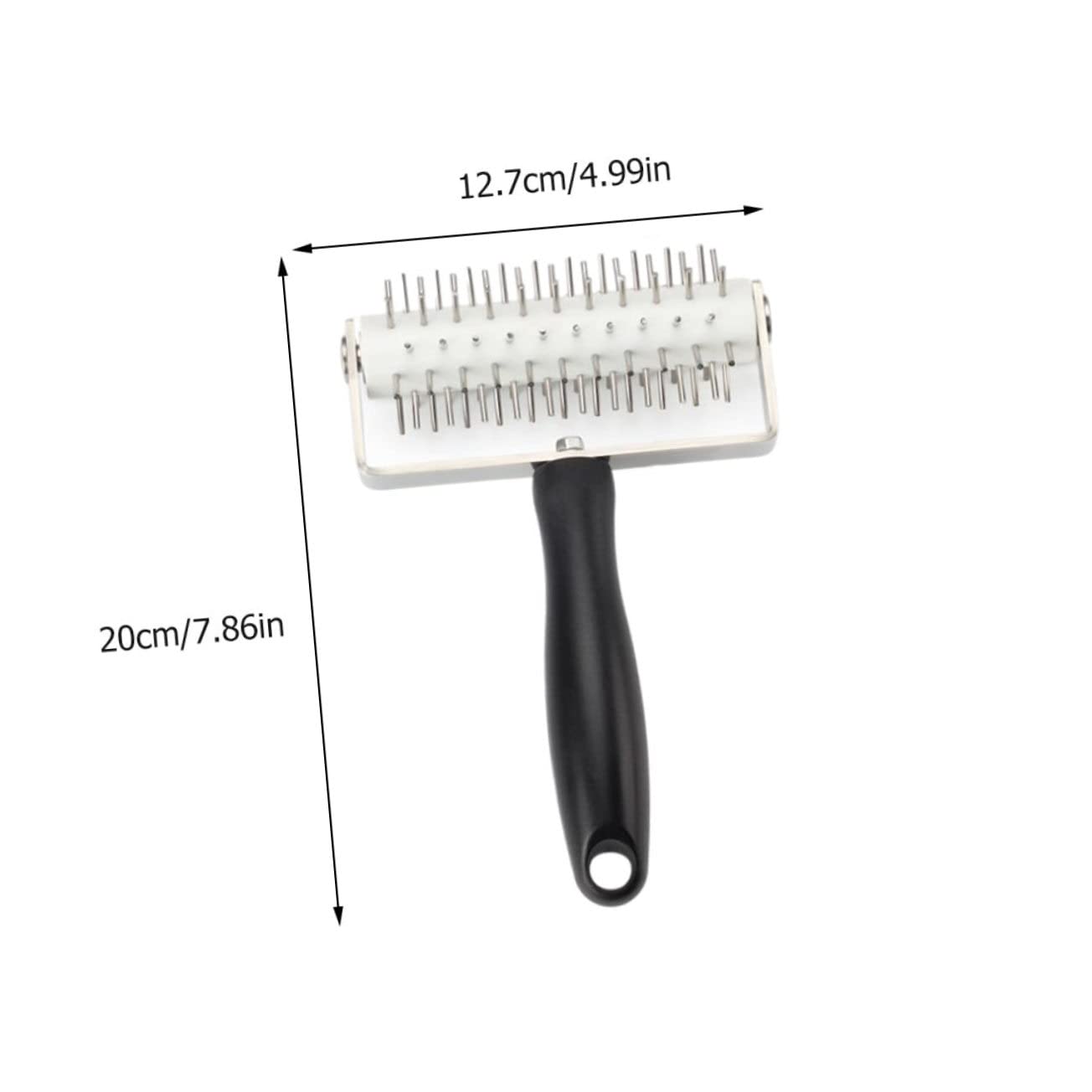Rullo per Impasto Pizza in Acciaio Inox Nero, 1 Pezzo