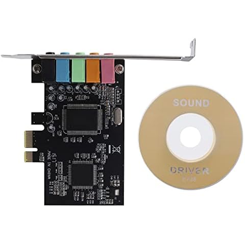 Luejnbogty 5.1 Internal Sound Card for with Low Profile Bracket, 3D Stereo PCI-E, CMI8738 Chip 32/64 Bit Sound Card PCI Cover