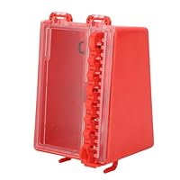 Lockout-Tagout-Box, Gruppen-Vorhängeschloss-Sicherheitsbox, tragbare Lockout-Tagout-Lockbox, rote Vorhängeschloss-Box für Baustellen und Fabriken, praktische Sicherheitslösung für Workshops