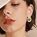 Trendy Chunky Knot Earrings for Women Gold Geometric Big Earrings Elegant Statement Lightweight Hypoallergenic Dangle Drop Fashion Jewelry