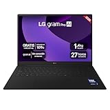 LG gram 16ZD90T-G.AX78B Ordenador Portátil 16 Pulgadas Intel Core Ultra7 255H, 16 GB RAM, 1TB SSD, Panel IPS Antirreflejo, WQXGA, 1.119 g, 22.5 Horas, FreeOS, Negro, Teclado QWERTY Español
