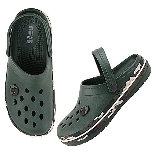 Image of NEOZ Men's Casual Clogs /Sandals with Adjustable Back Strap for Adult | Comfortable & Light Weight | Stylish & Anti-Skid | Waterproof & Daily Flipflops