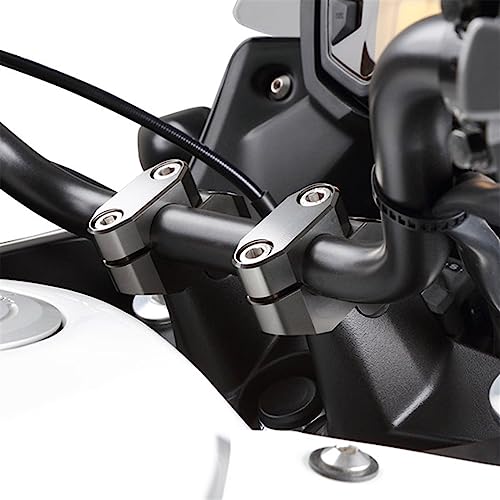 Montante guidon moto argenté 1 1/8 pour modification custom Vulcan 800 2000