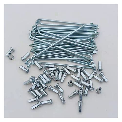 Yarkim Electric Bicycle Spokes 12G Diameter 2.5Mm Length 70-185Mm Spokes #45 Steel + Nipples 36Pcs/Lot (Color : 85Mmx2.5Mm) #TOP1