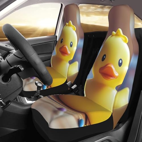 Housses de siège pour monospaces motif canard jaune