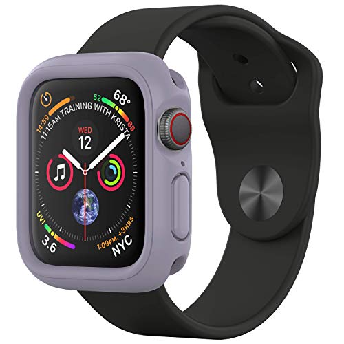 RhinoShield Bumper Case for Apple Watch Series 4/Series 5/Series 6/SE (44mm) [CrashGuard NX] | Shock Absorbent Slim Design Protective Cover – Lavender