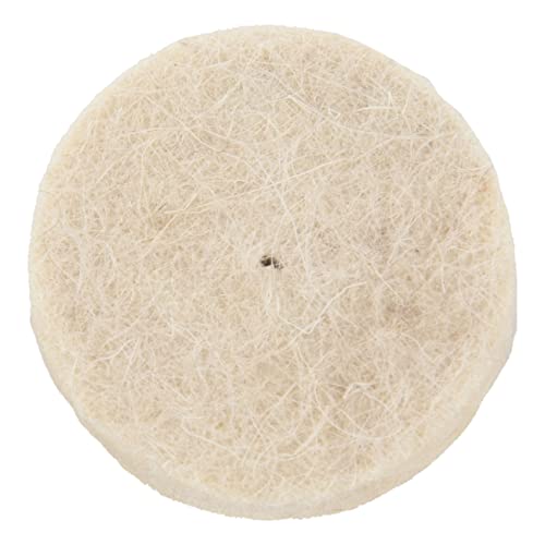 Pasuihcay 33Pcs Soft Felt Polishing Buffing Wheel Mixed Accessory for Rotary Tool, beige