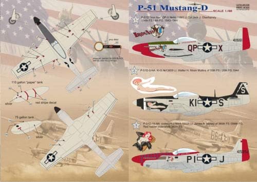 Print Scale 48-039 - 1/48 Decal for P-51 Mustang-D Aircraft