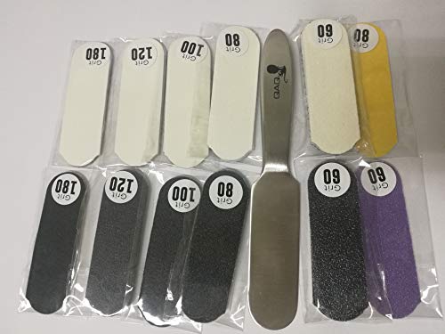REUSABLE STAINLESS STEEL PEDICURE FOOT FILE WITH 35 PIECES OF DISPOSABLE REFILL PADS image 5