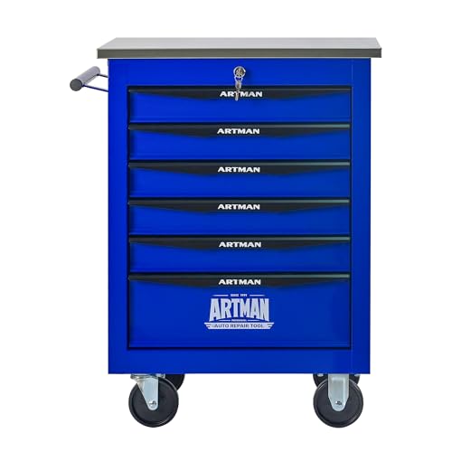 Kcuskl 6 Drawers Rolling Tool Box on Wheels
