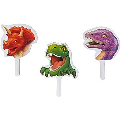 Dinosaur Cup Cake Toppers for Parties Cover