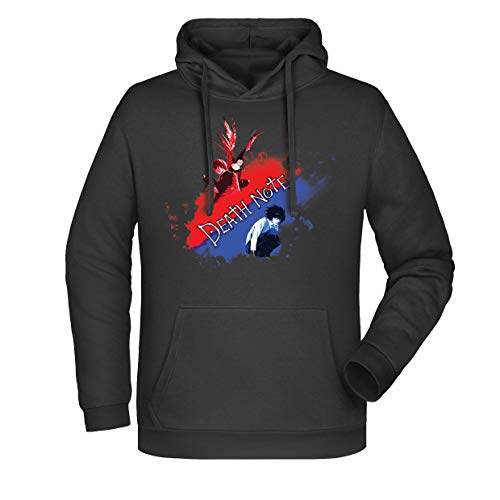 Boostit Sweat noir Anime Manga Deaht Note | Peluche intérieure | Excellente qualité - Noir - XL Cover