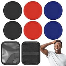 6 Pcs 4.5 Inch Crown Patch for Waves Laydown 360 Wavers Compression Rapid Wavers Crown with 1 Pcs Waves Training PadBlack, Blue, Red