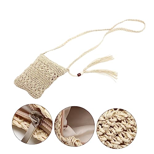 Woven Straw Beach Tote Bag for Women Versatile Summer Handbag for Travel Shopping Daily Use Stylish Handmade Crossbody Bag for Vacation and Outdoor Activities4