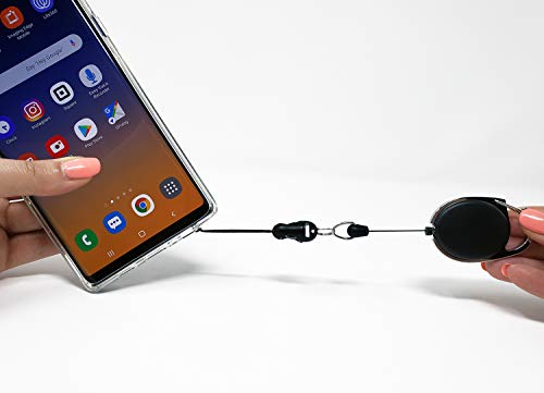 Phone Assured - Anti- Drop- Anti-Theft - Anti-Damage - Retractable Smartphone Safety Leash and Clip