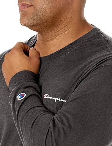 Image of Champion Men's Long Sleeve T-shirt, Classic T-shirt for Men (Reg. Or Big & Tall)