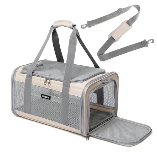 Airline Approved Pet Carrier for Cats and Small Dogs, Breathable ...