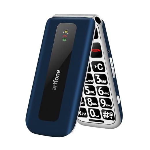 artfone F20 - Teléfono Móvil para Personas Mayores sin Internet, Color Azul 2G gsm, Pantalla a Color de 2,4 Pulgadas, Doble SIM, Botón de Llamada de Emergencia, Linterna, 1200 mAh
