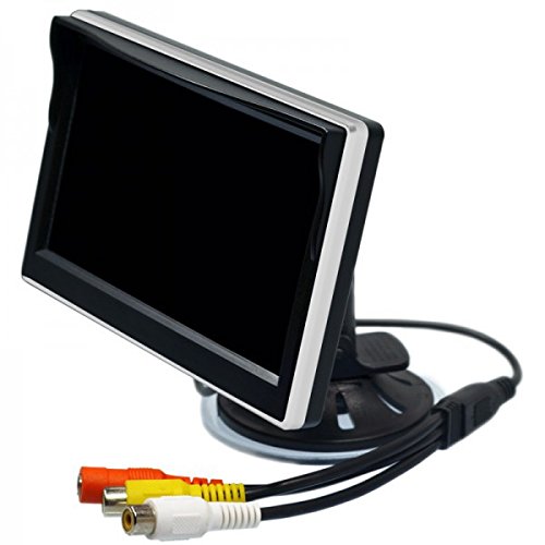 Ampire 5" TFT-Monitor mit 2 Eingängen, weiß